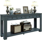 LKTART Solid Wood Console Table, Long Sofa Table Entryway Table by LKTART