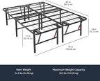 Amazon Basics Foldable Metal Platform Bed Frame - Image 3