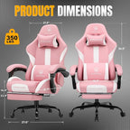 GTPLAYER Gaming Chair with Pocket Spring Cushion, Leather Office Chair with - Image 3