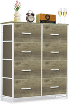 8-Drawer Dresser for Bedroom, Anti-Tip Tall Storage Organizer Chest of Drawers by SageNest