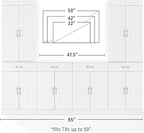 Crosley Furniture Stanton 3-Piece Traditional Sideboard Buffet Cabinet and - Image 9