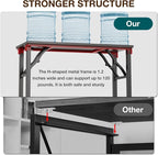 TEMI Small Computer Desk Folding Table - Image 9