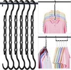 HOUSE DAY Closet Organizers and Storage 6 Pack, College Dorm Room Essentials by HOUSEDAY