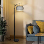 Arc Floor Lamp for Bedroom, Boho Standing Lamp - Image 8