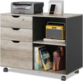DEVAISE 3-Drawer Wood File Cabinet, Mobile Lateral Filing Cabinet, Printer Stand by DEVAISE