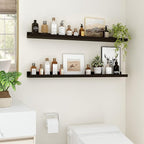 Floating Shelves for Wall, 36 inch Wood Floating Shelves Set of 2, Picture - Image 2