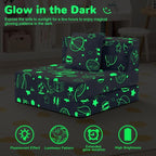 MeMoreCool Glow Space-Themed Tri-fold Sofa Bed - Image 8