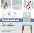 BIETYONE Stretch Dining Chair Covers Set of 4, Soft Removable Washable Kitchen - Image 3