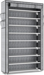 LANTEFUL Shoe Rack with Covers 10 Tier Tall Shoe Rack Organizer Large Capacity - Image 9