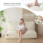 MAXYOYO Folding Sofa Bed, Floor Sofa Convertible Sleeper Chair - Image 4
