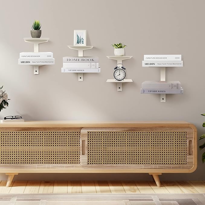 Floating Book Shelves for Wall, 8 Tier Invisible Floating Bookshelf, Vertical - Image 6