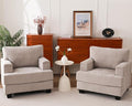 Oversized Living Room Chairs Set of 2, Comfy Accent Chair by Fryruwa