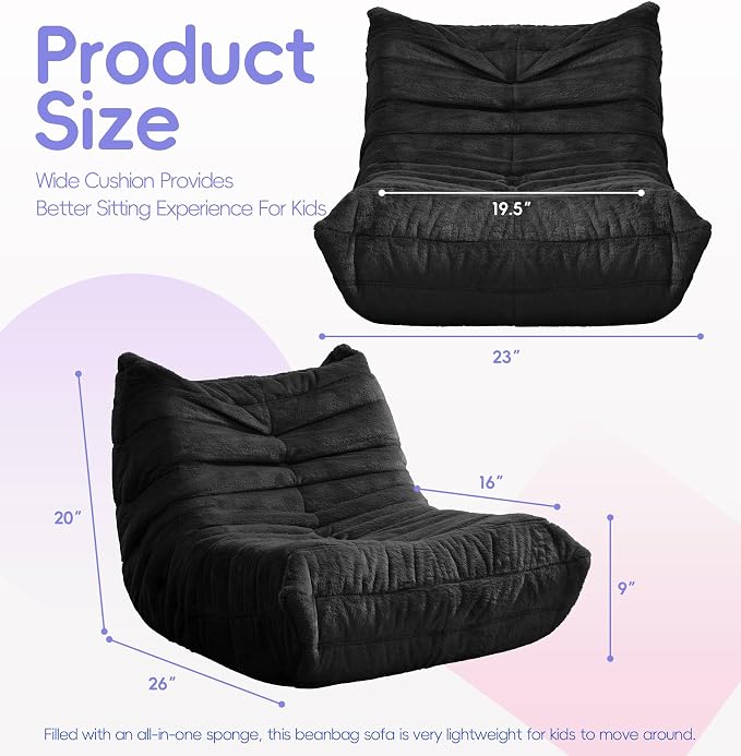 Hobestluk Small Bean Bag Chair - Image 2