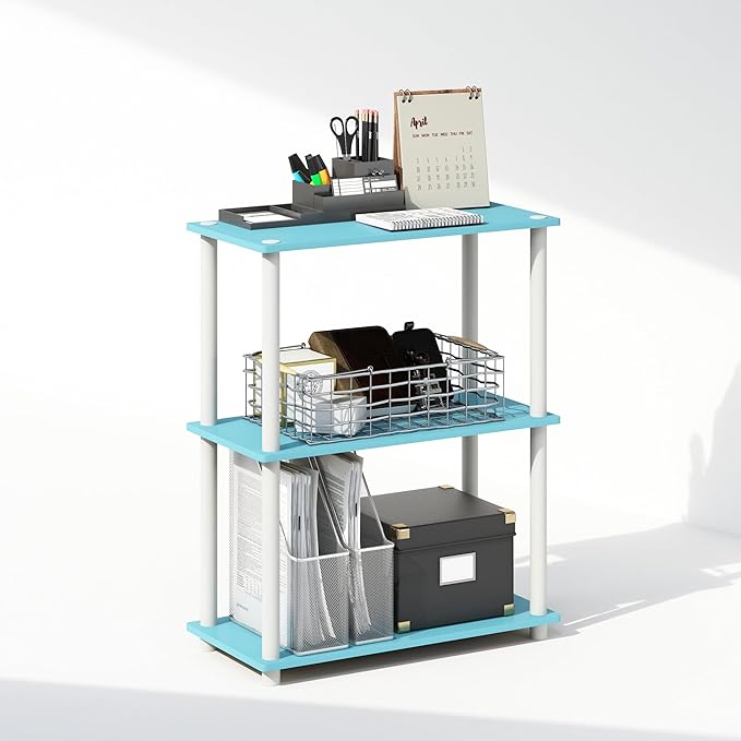 Furinno Turn-N-Tube Book Shelf, 3-Tier Bookshelf, Bookcase by Furinno-FitsYourSpaceFitsYourBudget