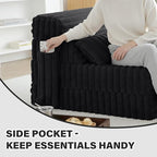 Tiita Folding Sofa Bed Single Size, Convertible Sleeper Chair Mattress - Image 5