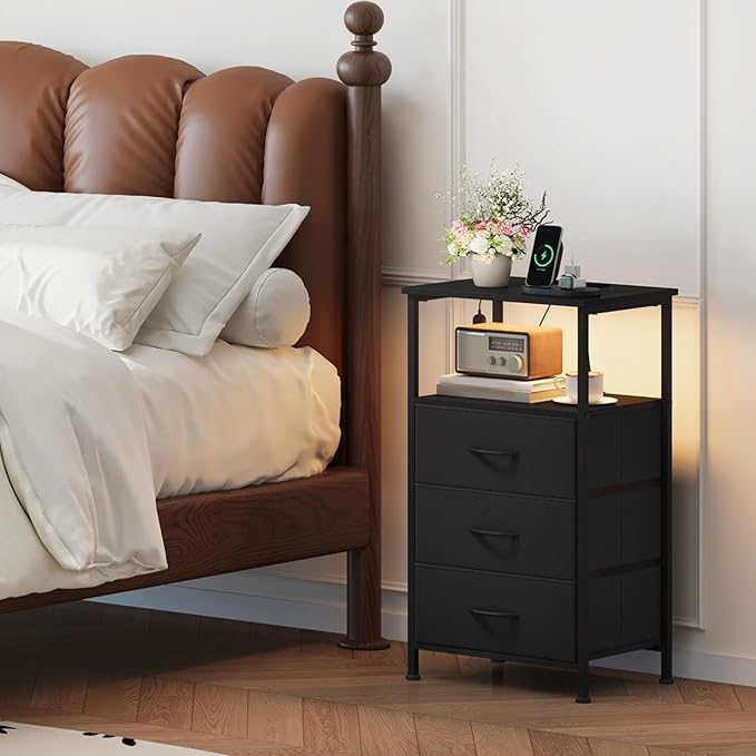 Somdot Nightstands Set of 2, Bedside Tables - Image 2