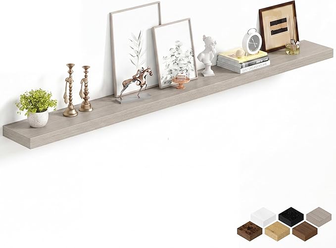 Fun Memories 67Inch Long Floating Shelves, 8 Inch Deep Shelves by FunMemories