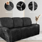 ANARACHON Recliner Couch Cover Leather Look Recliner Sofa Covers - Image 5