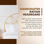 Kouboo Sunflower Rattan Full Headboard Bedroom Bedroom Furniture Headboard Full - Image 3