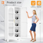 PAOFIN 71" H Locking Display Cabinet - Image 2