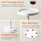 HOOBRO Small Round Side Table, Drink Table, Coffee Martini Table - Image 8