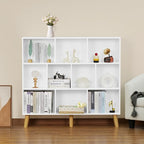 YAHARBO 10 Cube White Bookshelf, 3 Tier Book Shelf - Image 4