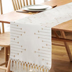 FEXIA Boho Table Runner with Tassels 90 Inches Long - Image 4