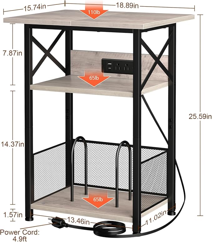AMHANCIBLE Record Player Stand - Image 3
