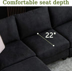 122.8" Large Sectional Couches for Living Room, 6 Seater L Shaped Modular - Image 7