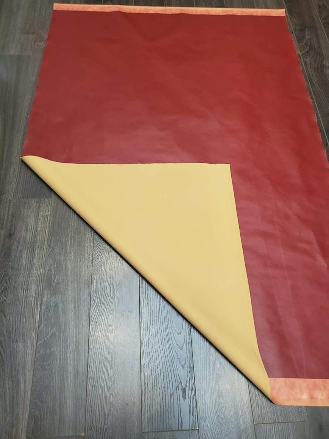 NAT Leathers | Burgundy Soft Faux Vegan Leather PU | 3 Yards Cut by the Yard | - Image 4