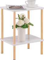 Apicizon 2 Tier End Table, Small Side Table by APICIZON