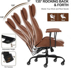 E-Motie Office Chair, Leather Desk Chair - Image 6