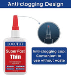 LOOCTOT 60g Thin Super Glue Dries Super Fast Premium CA Glue - Image 2
