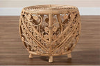 Baxton Studio Saranna Modern Bohemian Natural Brown Finished Rattan End Table - Image 6
