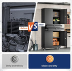 Yizosh Metal Garage Storage Cabinet - Image 7
