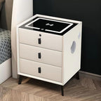 Smart Nightstand with Charging Station, Adjustable LED, USB Ports, Fingerprint by Unknown