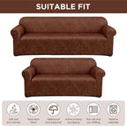 Peryiter 2 Pcs Sofa Covers Couch and Loveseat Covers Set Stretch Sofa Slipcover - Image 5