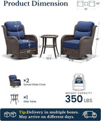 HILLGA 3-Piece Luxury Patio Furniture Set - Image 2