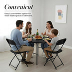 Our Modern Space 3.5 Feet Circular Round Foldable Table - Image 3