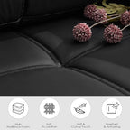 TYBOATLE Black Sectional Couches w/Side Pockets - Image 3