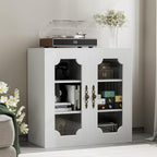 Buffet Cabinet with Storage, Modular Accent Sideboard Modern Credenza with DIY by Belandi