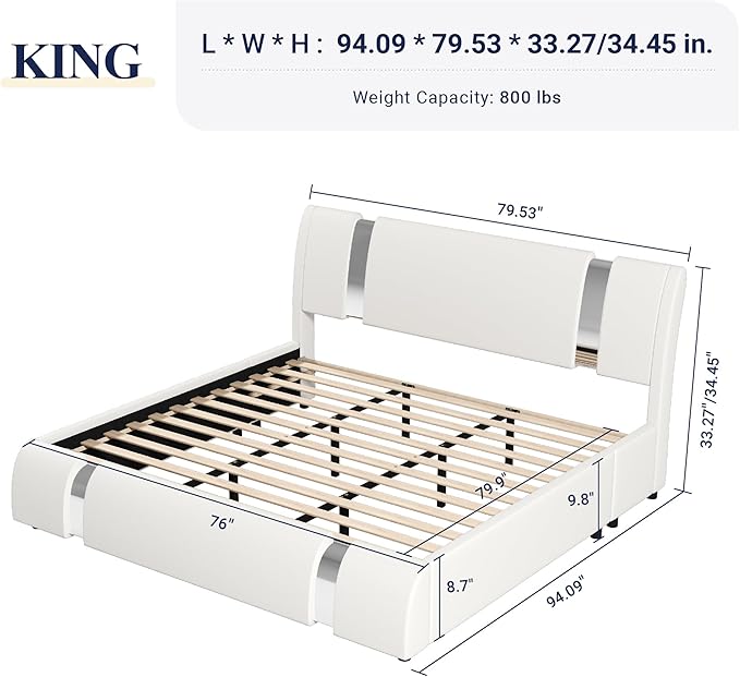 Allewie King Size Bed Frame - Image 2