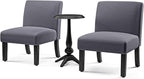 Furniture of America Casey Transitional 2-Piece Wood Round Pedestal Accent - Image 4