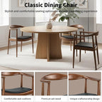 Kennedy Armchair, Mid Century Modern Dining Chair, PU Upholstered Kennedy Chair - Image 6
