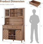 Garvee 72" Farmhosue Bar Cabinet - Image 2
