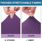 Smiry Waterproof Seat Covers for Dining Room Chairs Set of 6, Stretch Jacquard - Image 4