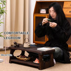 Japanese Tatami Coffee Table, Solid Wood Low Table - Image 8