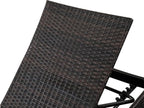 PE Rattan Adjustable Backrest Chaise Lounge Set 4 - Image 7