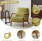 Karl home Mid-Century Modern Accent Chair, Living Room Chairs - Image 3