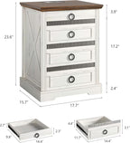 Farmhouse Night Stand Set 2 - Image 3